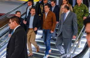 El presidente Noboa visita el Metro de Quito acompañado del Alcalde
