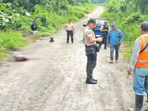 Asesinato en la vía al camal