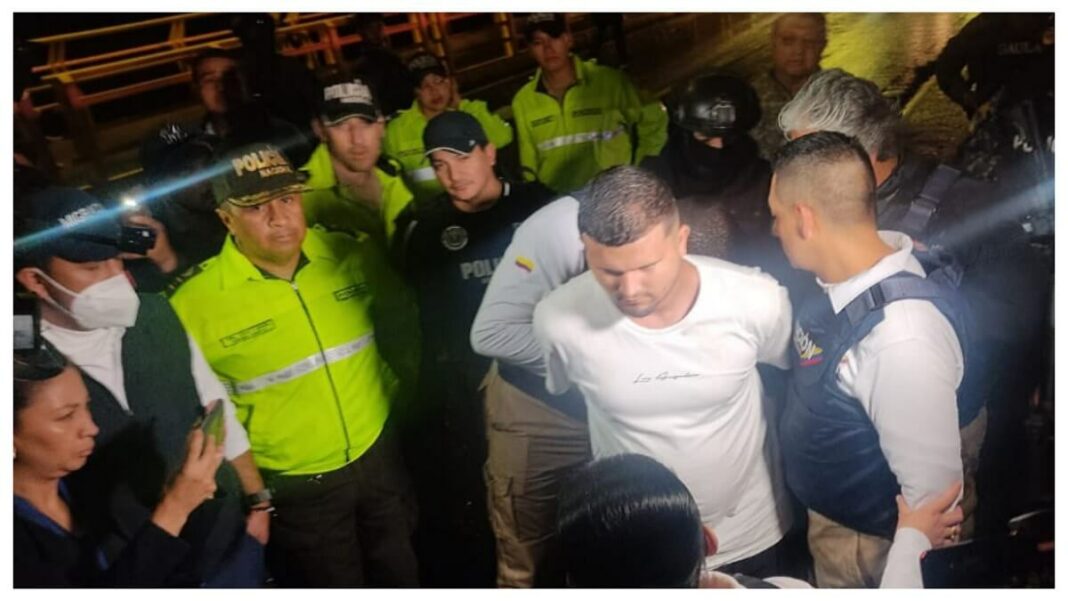 CAPTURA. José Manuel Vera Sulbarán, alias Satanás fue acusado de extorsión, homicidio y otras conductas delictivas en Colombia