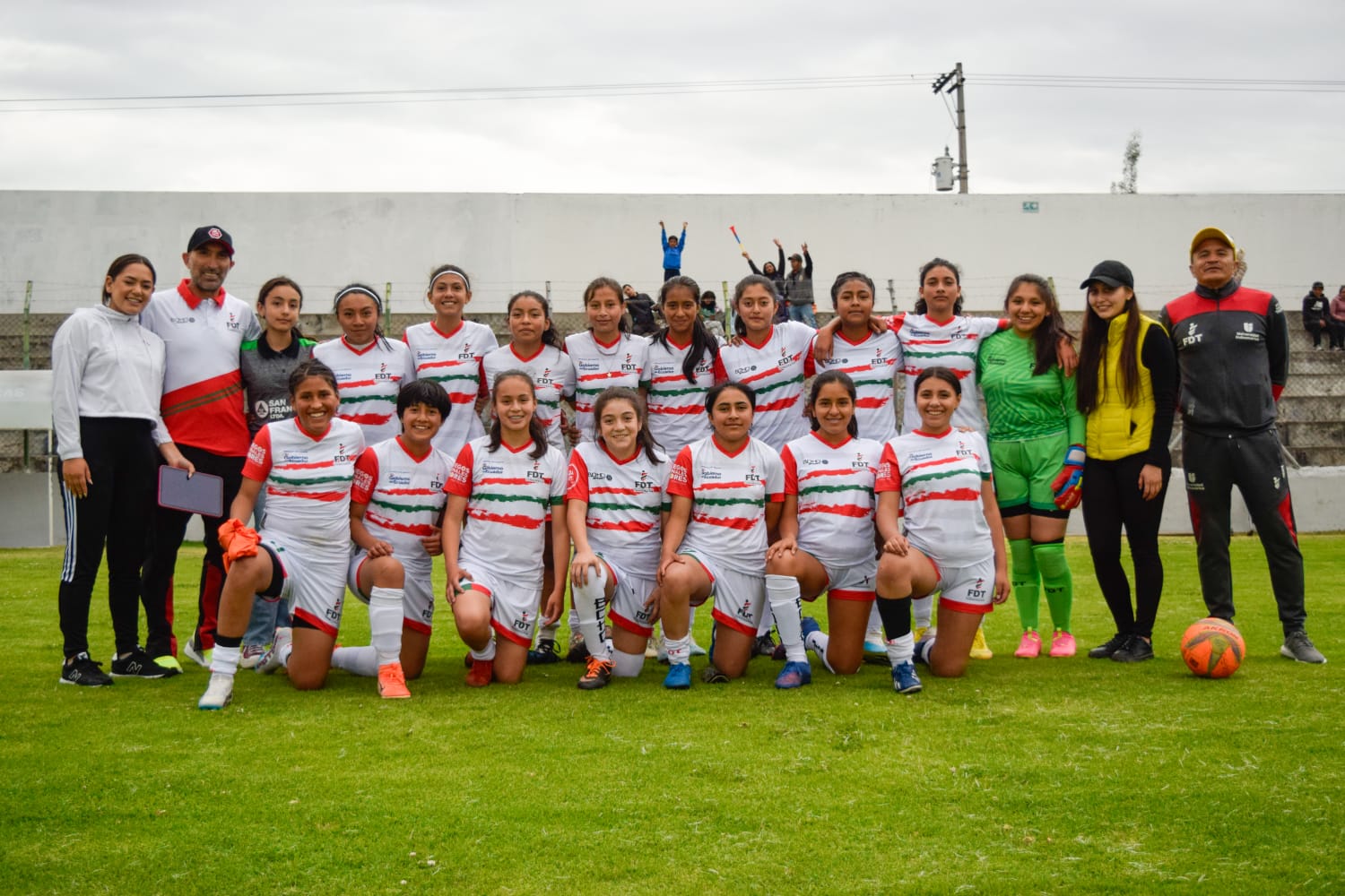 Plantel. El equipo de Tungurahua Soccer Team es la selección de la provincia que juega la Liga de Desarrollo U14 de la Conmebol.