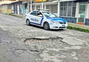 Vialidad afectada en Santo Domingo