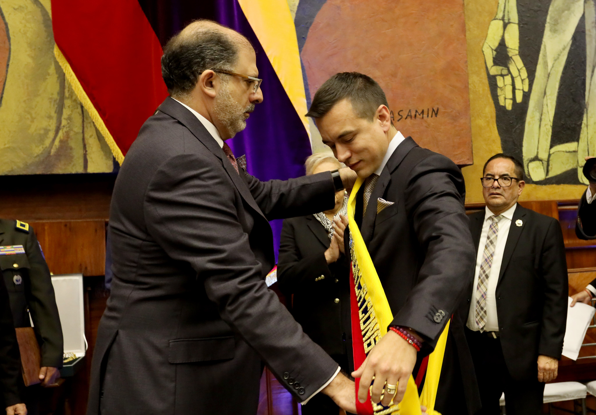 CAMBIO. El mandatario mantuvo un encuentro bilateral con el presidente de Colombia, Gustavo Petro. Foto: Presidencia