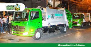 5 recolectores y 3 Volquetas   para  la recolección de la basura en el cantón Esmeraldas