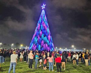 Árbol de Navidad ya ‘brilla’ en Santo Domingo