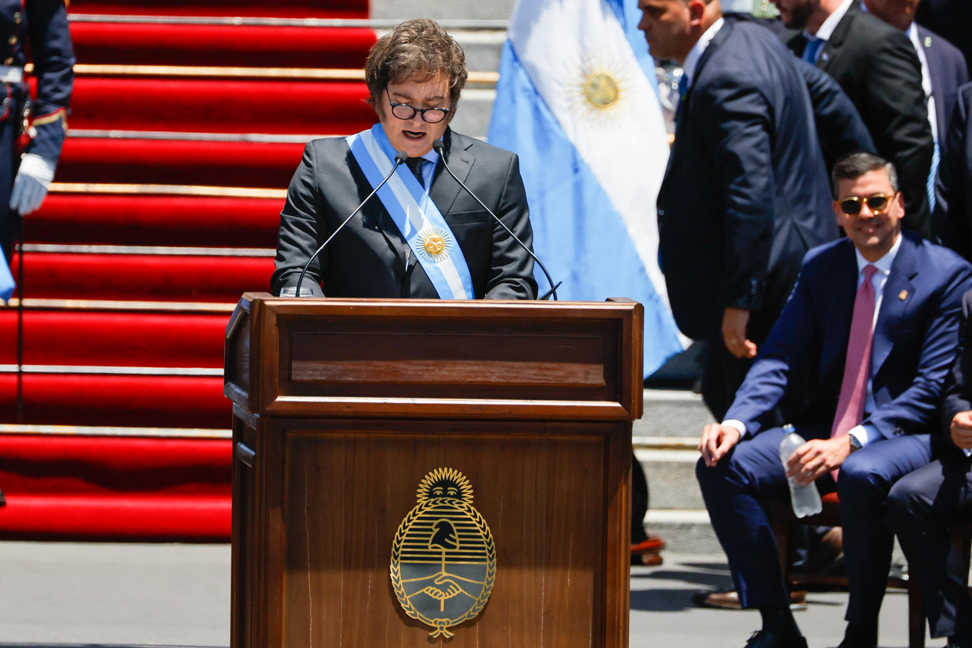 Javier Milei primer discurso presidente Argentina