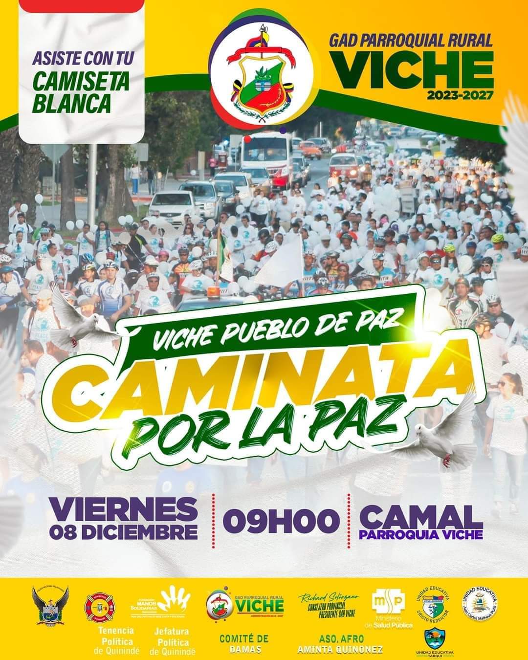 Hoy Caminata por la PAZ, en Viche