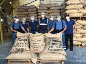 17 toneladas de café ecuatoriano orgánico llegan a Italia