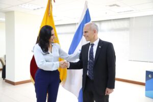 Verónica Abad se reunió con el embajador de Israel en Ecuador