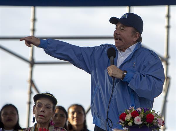 Personajes. El presidente de Nicaragua, Daniel Ortega; y el mandatario de Venezuela, Nicolas Maduro. EFE
