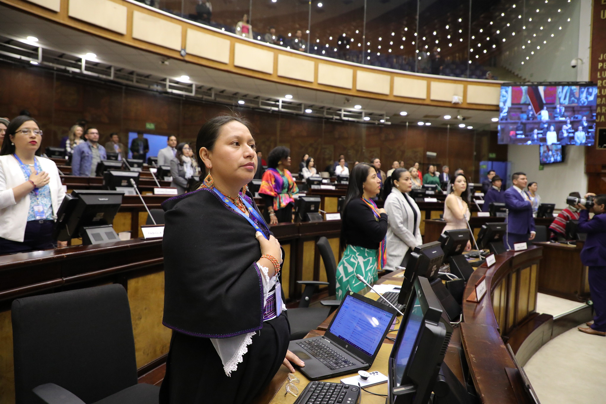 LIDERAZGO. En la Asamblea Nacional se registra un rol importante para las mujeres. Foto: Asamblea Nacional