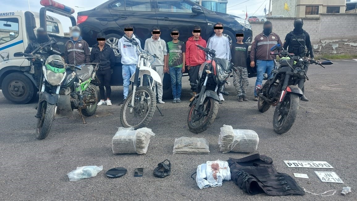 El trabajo conjunto de varias dependencias de la Policía en Tungurahua y las FF. AA. lograron detener a los presuntos delincuentes.