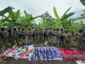 Ejército incautó diez toneladas de droga en un operativo en Los Ríos