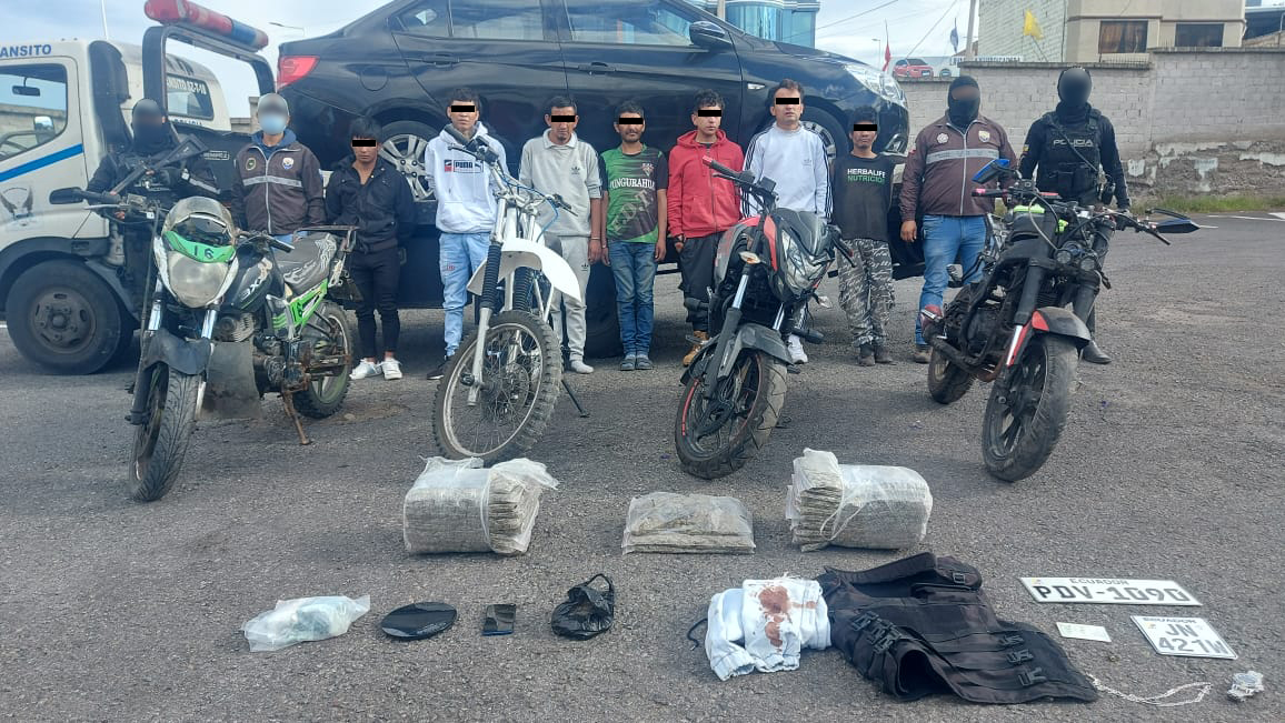 En Pasochoa el fin de semana detuvieron a ocho personas presuntamente involucradas con una banda terrorista.