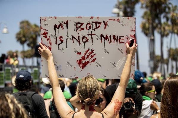 Vista de una manifestación en favor del aborto en EE.UU., en una fotografía de archivo. EFE