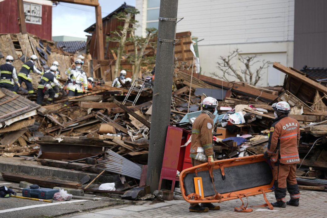 Terremoto Japón escombros muertos heridos