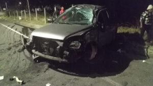 Accidente en el Paso Lateral Sur de Ambato deja un herido