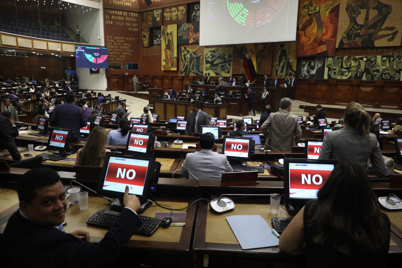 SESIÓN. El Pleno de la Asamblea Nacional durante el segundo debate de las reformas al COIP.
