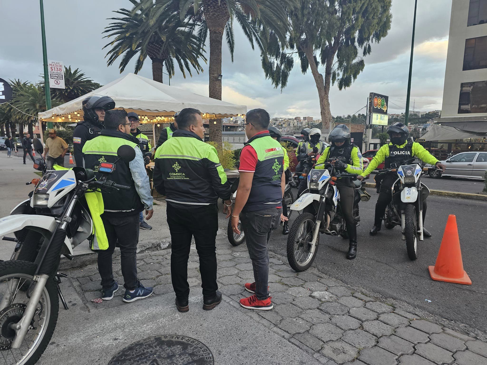 El plan piloto de instalar un boulevard contó con la colaboración de Comseca, Intendencia y Policía Nacional.