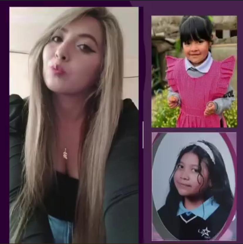 Víctimas. Vannesa Villarreal junto a sus dos hijas, Jesslyn y Génesis Antonela Campo Villarreal.