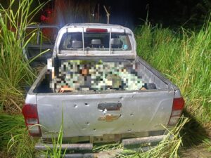 Orellana: Seis datos sobre los cadáveres vestidos con ropa militar hallados en una camioneta