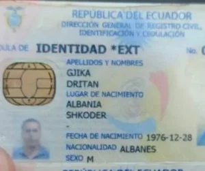Dritan Gjika: el albanés con cédula ecuatoriana que enviaba cocaína desde Ecuador a España