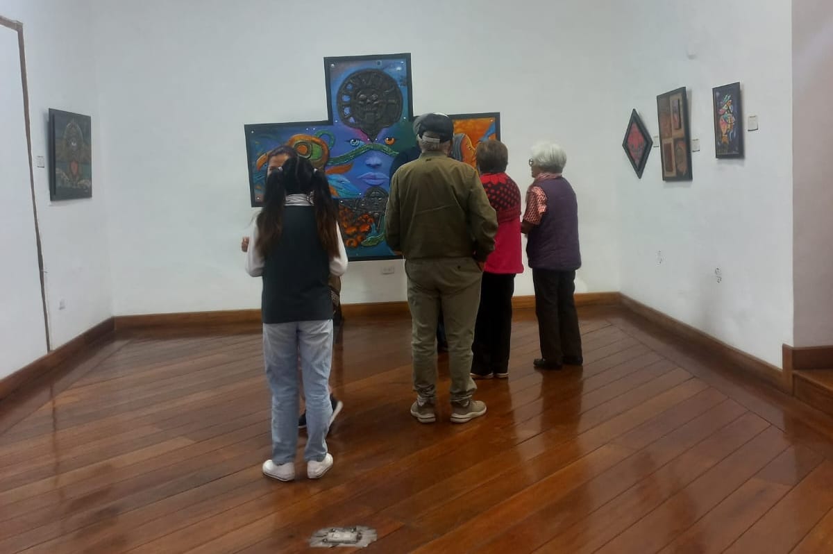Son siete los cuadros con realidad aumentada que se exhiben en el Centro Cultural Pachano Lalama.