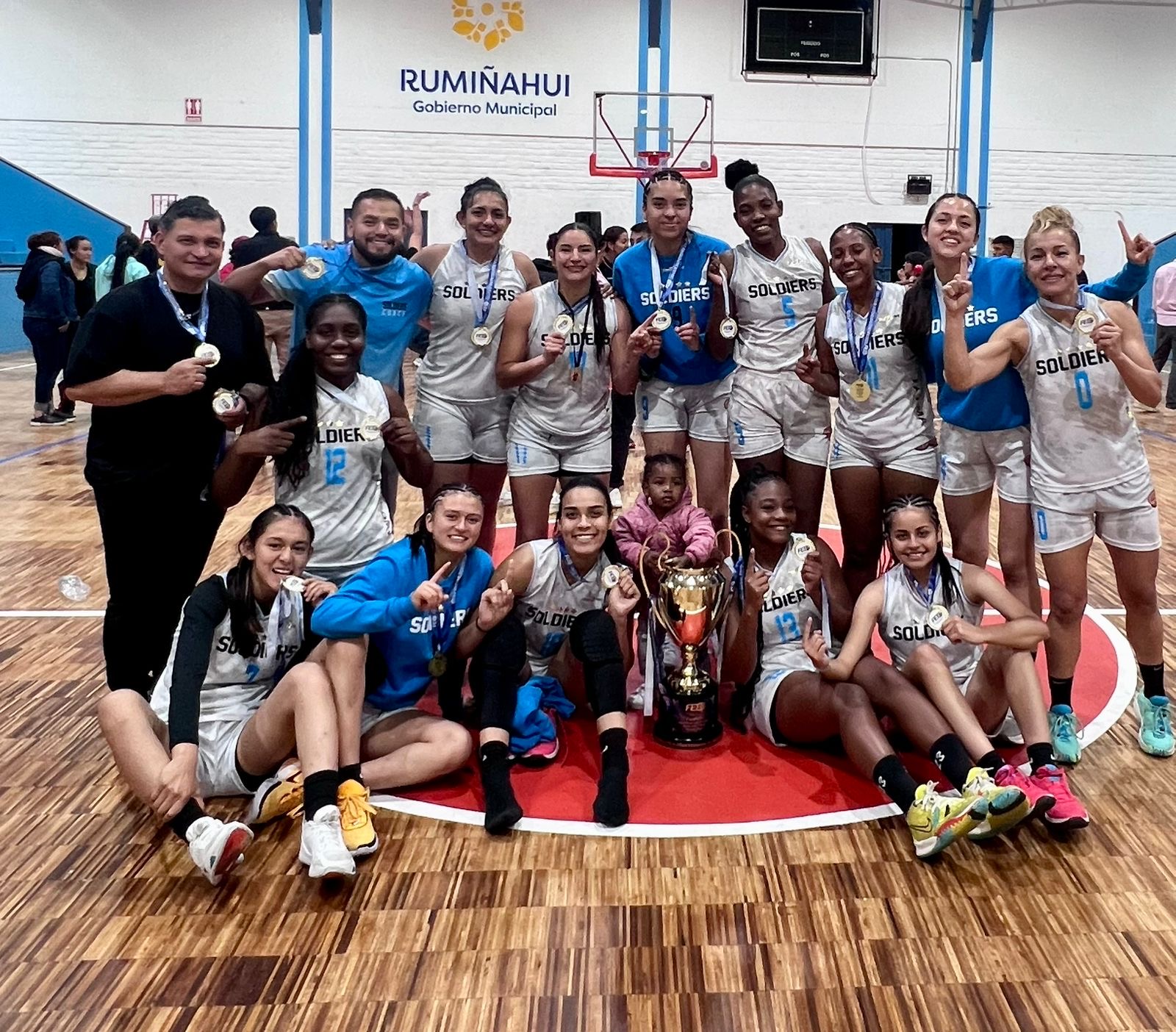 El equipo femenino Ambato Soldiers se coronó campeón nacional y jugará la Liga Sudamericana de Baloncesto 2024.