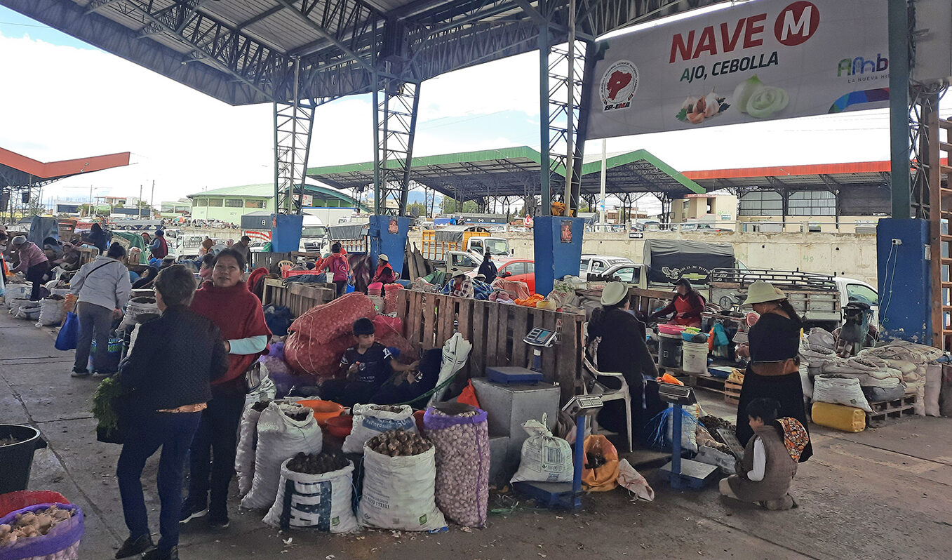 Los comerciantes del Mercado Mayorista de Ambato piden que se refuercen las acciones de seguridad en el lugar.