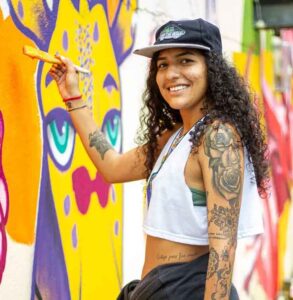Natalia, su conexión con el muralismo y el mundo del tatuaje