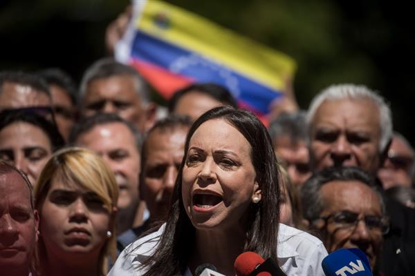 INHABILITADA. La opositora venezolana María Corina Machado.