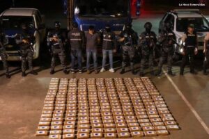 Fiscalía procesa a aprehendido con 196 kilos de cocaína