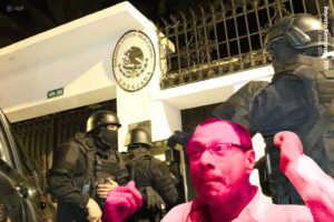 Jorge Glas es sacado de la Embajada de México