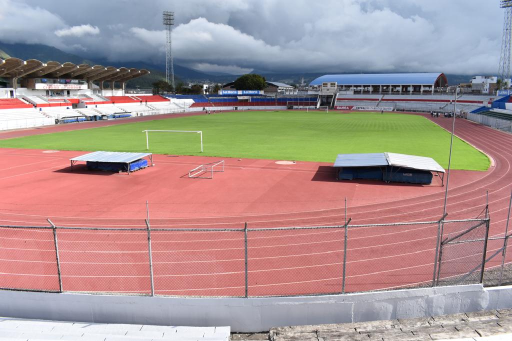 Lugar. Actualmente solo se desarrollan encuentros de fútbol en el estadio Olímpico de Ibarra.