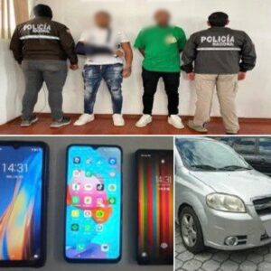 Dos presuntos extorsionadores capturados en Ibarra