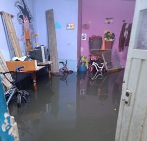 Dos días de lluvia causan inundaciones en Ibarra
