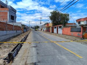 La calle 9 de Octubre, sur de Ambato, cerrará hasta finales de mayo por obra municipal