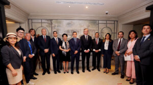 Presidente Noboa se reunió con empresarios y el jefe de Estado de Italia
