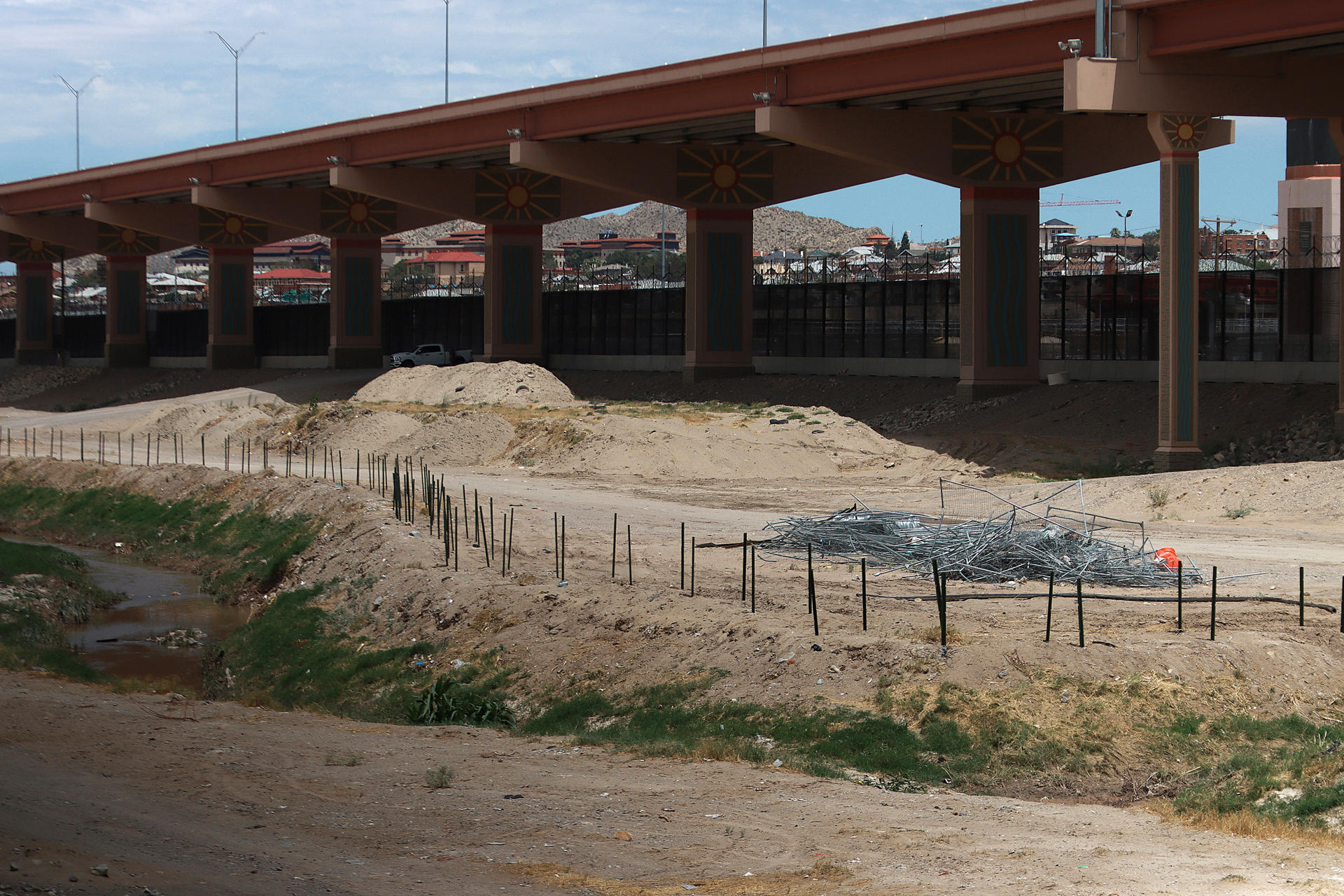 Esta es la frontera entre México y EE.UU., en ciudad Juárez, en el estado de Chihuahua