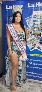 Santodomingueña participa en el certamen internacional Mrs. World