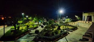 Parque central de Saraguro se ilumina con energía solar