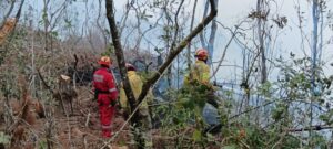 Bomberos de Santo Domingo, Quito y Riobamba se unen contra incendios en Loja
