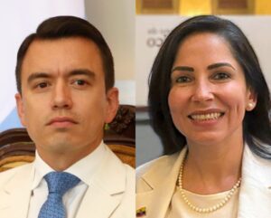 CONTIENDA. Daniel Noboa y Luisa González son los candidatos presidenciales que sobresalen en la campaña, según analistas . (Foto: Archivo)