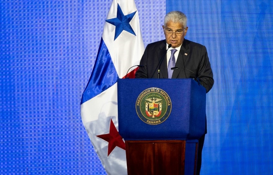 Autoridad. El presidente de Panamá, José Raúl Mulino.
