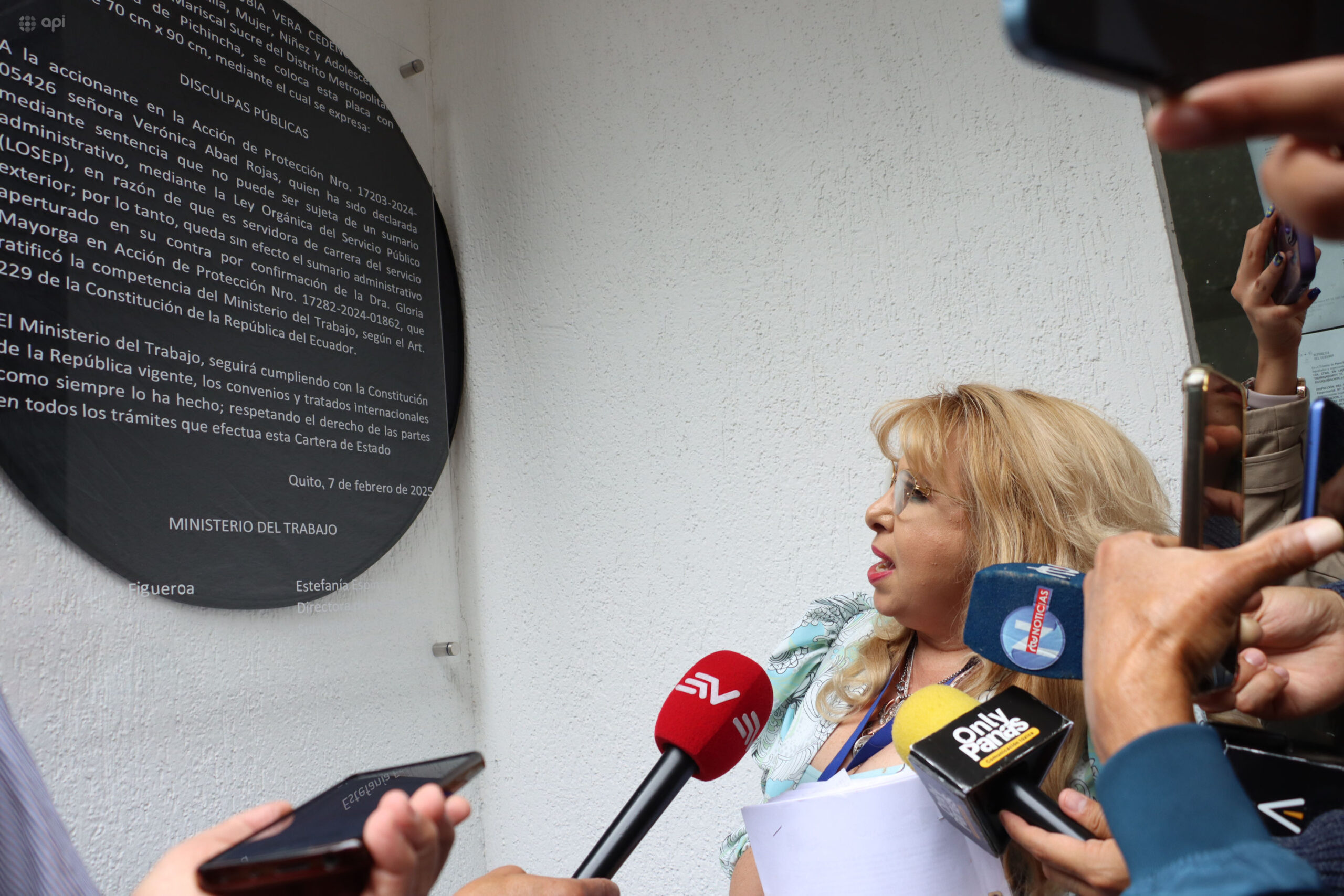 JUEZA. Nubia Vera, magistrada que falló a favor de Verónica Abad, es denunciada por presunta falta gravísima por error inexcusable. (Foto: API).