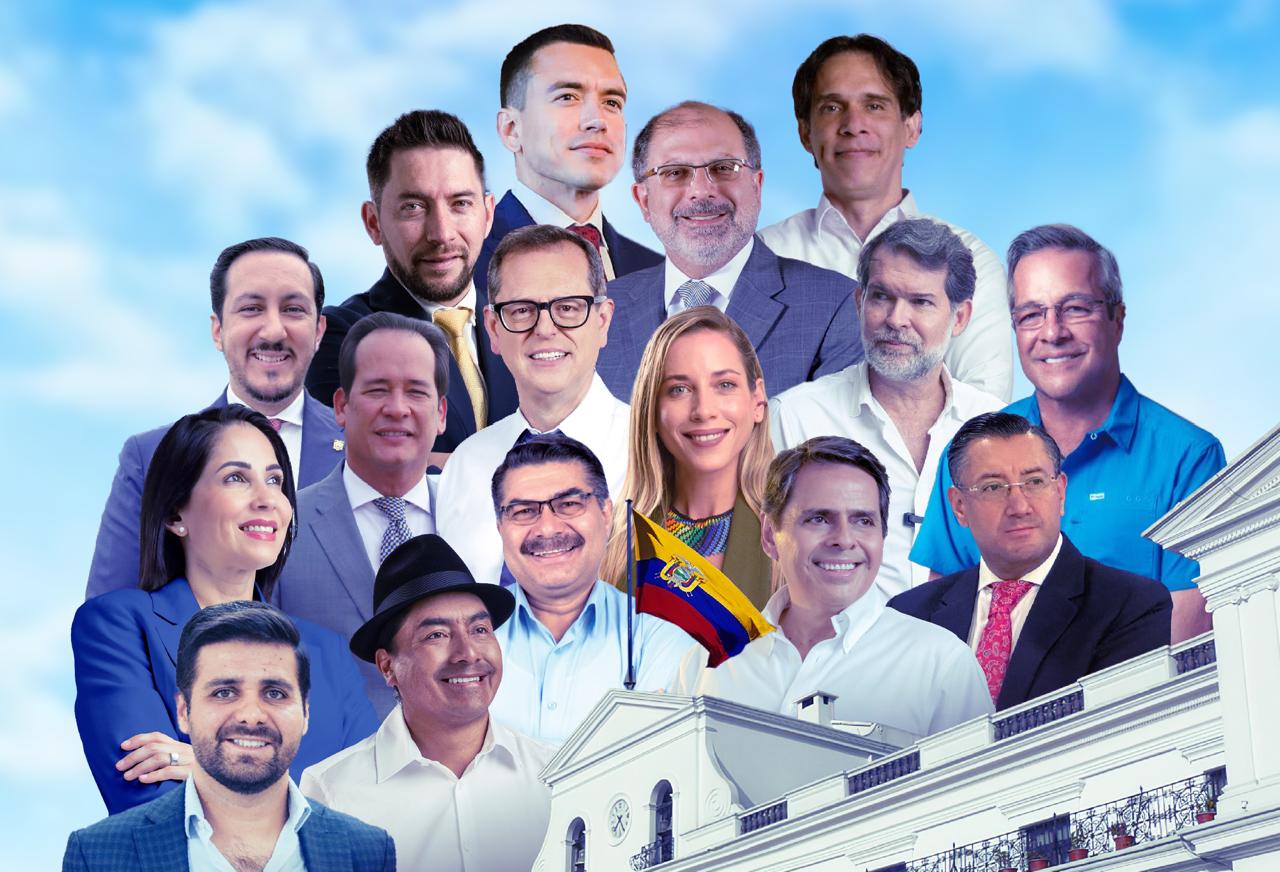 Presencia. Son 16 binomios presidenciales que hoy buscan llegar a Carondelet.