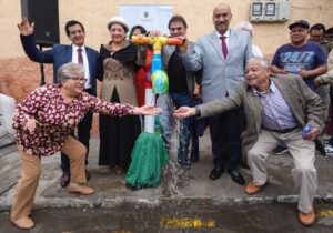 Barrio Bellavista de Ambato recibe dos obras de agua potable