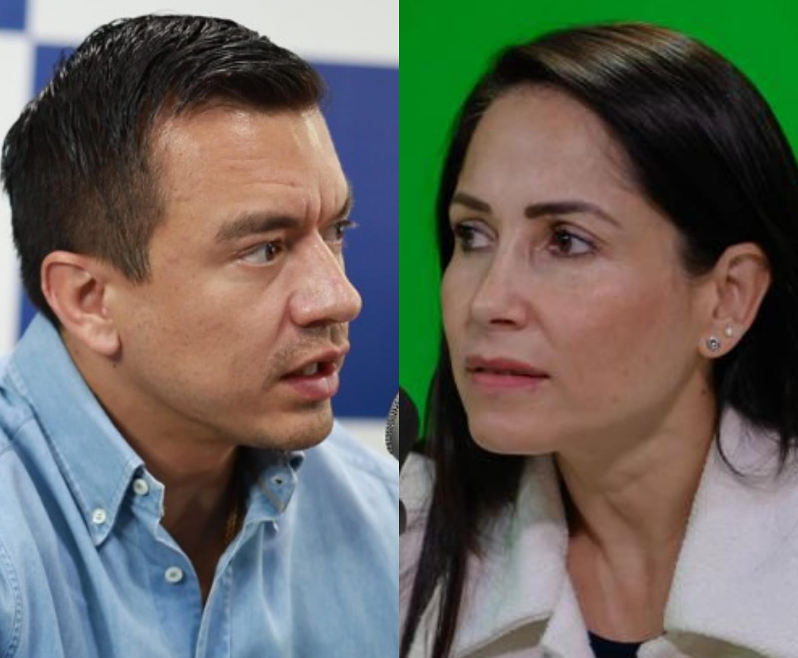 CONTIENDA. Daniel Noboa, candidato de ADN, y Luisa González, candidata de la Revolución Ciudadana, podrán hacer campaña electoral desde el 23 de marzo de 2025. (Foto: Archivo).