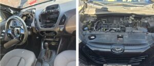 En Ambato delincuentes armados roban accesorios de un vehículo