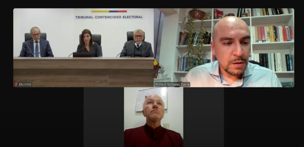 Pleno del TCE posterga tratamiento del recurso de apelación. No se precisó la nueva fecha. (Foto: Captura de video del TCE).