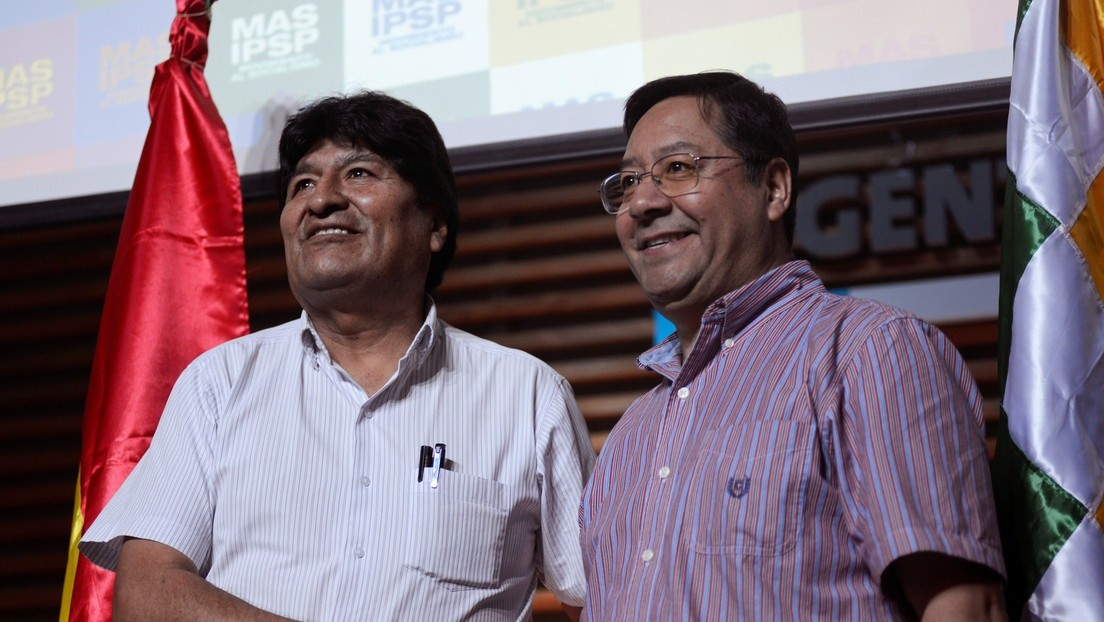 MONEDA. Evo Morales y Luis Arce (ahora enfrentados) fueron los padres del fallido modelo económico boliviano.